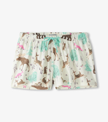 Little Blue House Women's Forest Animals Sleep Shorts